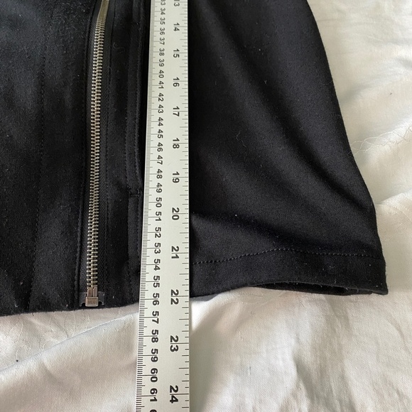 DKNY Jeans Black Off-Center Asymmetric Full Zip Performance Hooded Jacket‎ Large - Picture 13 of 15